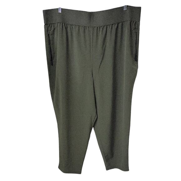 Torrid Happy Camper Olive Green Walking Pant Womens Plus Size 4X NWT - Picture 1 of 12